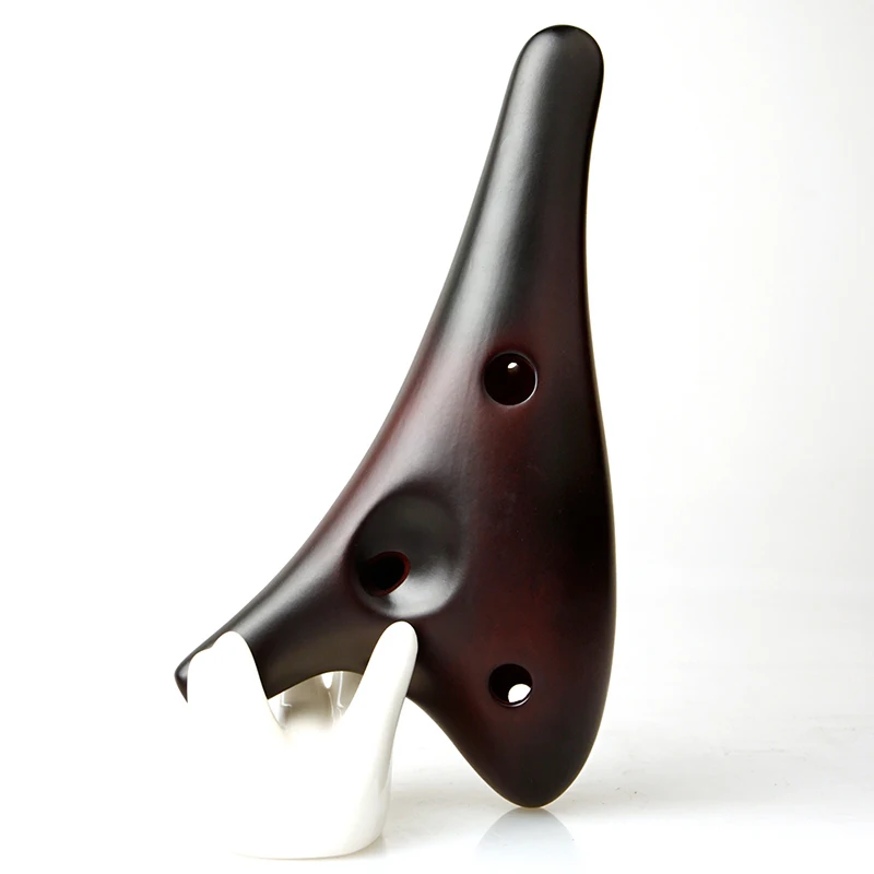 Музыкальные инструменты Ac Brown Ocarina с 12 отверстиями музыкальные китайская матовая