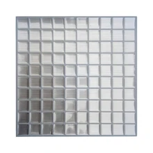 3D водостойкая настенная плитка самоклеющиеся наклейки виниловые Серебристые квадратные этикетки прозрачные обои для кухни ванной комнаты маслостойкие