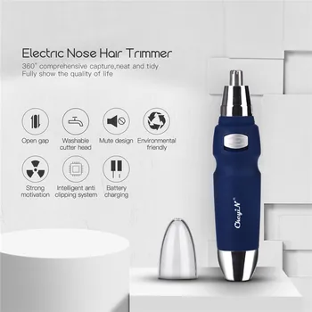 

CkeyiN Nose Ear Hair Trimmer Unisex Shaver Clipper Cleaner Shaving Scraping Eyebrow Shaping Safe Face Care Shaving Device Brush