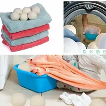 Шарики-сушилки премиум-класса многоразовые смягчитель натуральной ткани 2,75 дюймов статический уменьшает помогает сушить одежду в стирке быстрее