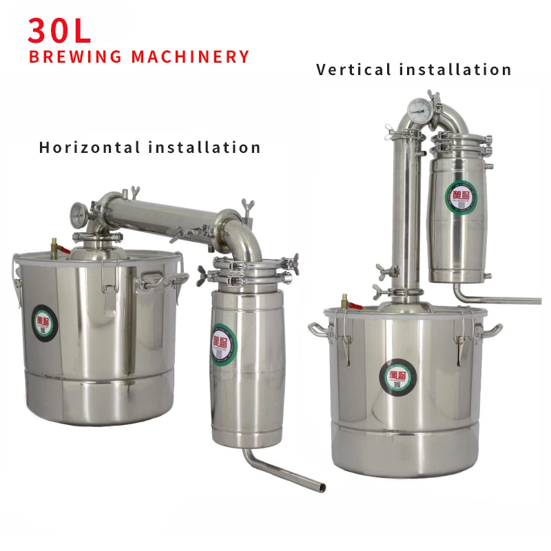 

Household 30L Stainless steel Wine brewing machine equipment Alcohol Vodka Liquor distiller pot/boilers