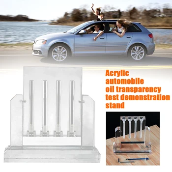 

Oil Quality Comparator Easy Use Portable Car Repairing 4 Tubes Inspection Tools Acrylic Maintenance Rotatable Automobile