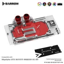 Barrow – bloc de refroidissement à eau, couverture complète, pour GIGABYTE RTX 3070TI GAMING OC 8G, carte GPU, radiateur en cuivre, A RGB BS GIG3070T PA