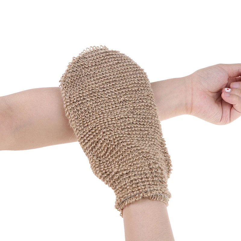 

Body Bath Gloves Exfoliating Skin Wash Foam Towel Massage Back Shower Scrubber Hemp Cleaning Towel Sponges Body Washcloths