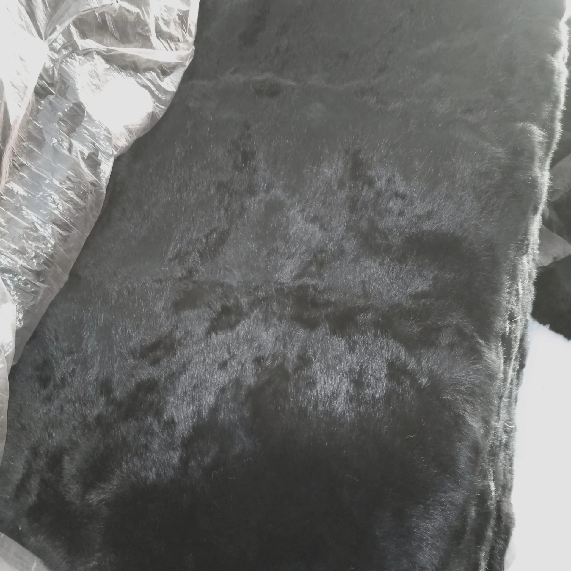 Natural real genuine full pelt rabbit Fur Blanket leather Soft plate Mattress Clothing fabric Plates material