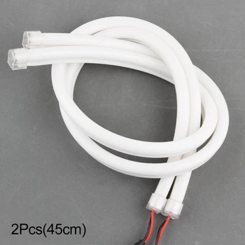 

30cm 45cm White Color Flexible LED Tube Strip Daytime Running Lights 5W 12V