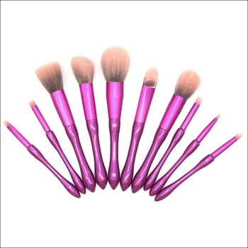 

High-end rose red professional makeup brush set, eye shadow foundation brush, eyeliner lip gloss, eyebrows, silk makeup brush