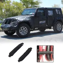 2 шт. ограничитель двери автомобиля предохранительная защита для Jeep Wrangler JK JL General Jeep Wrangler JK 15+ Автомобильные шарниры аксессуары тросы