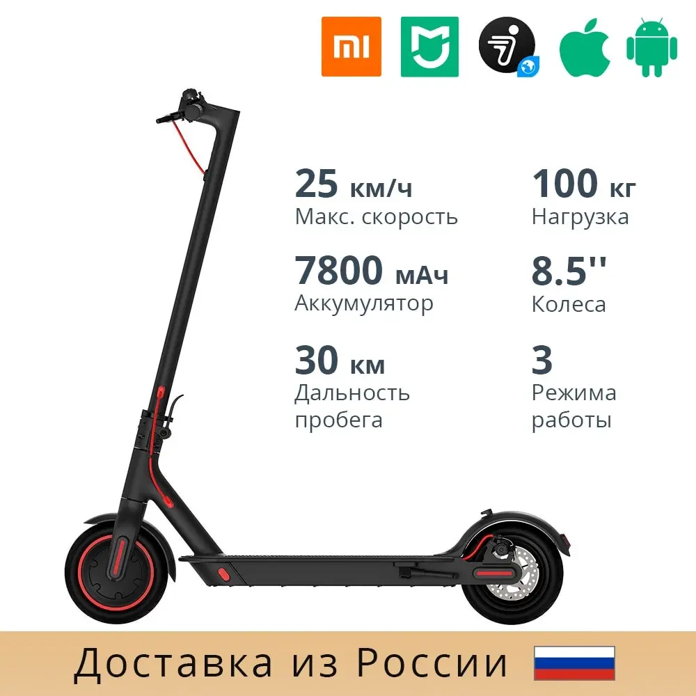 Электросамокат Xiaomi Mijia Electric Scooter 1S Black | Спорт и развлечения