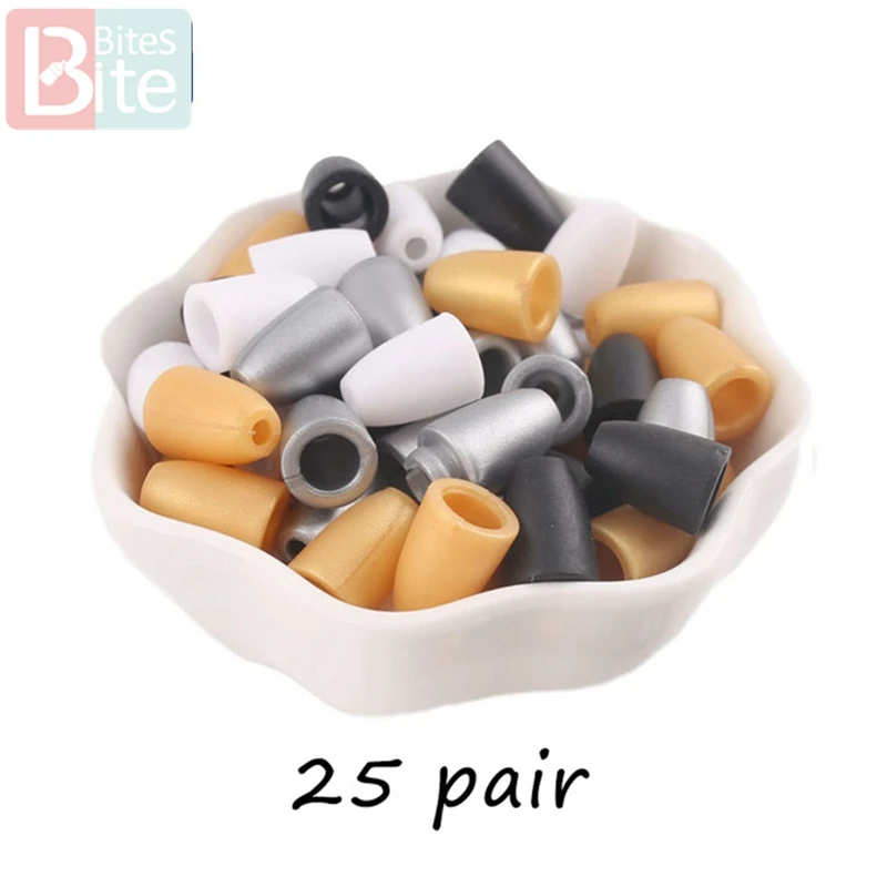 25pcs Baby Teether DIY Accessories Necklaces Bracelet Jewelry Safety Crafts Plastic Breakaway Clasps Teething Children Products | Мать и