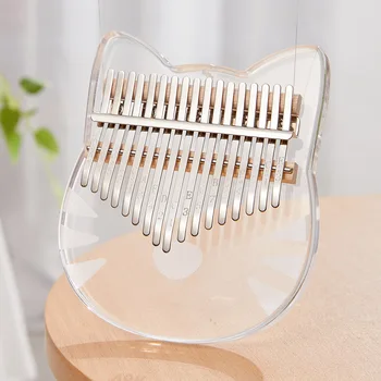 

17 21 Keys With Carry Bag Clear Sound Finger Cute Handheld Mini Kalimba Gift Thumb Piano Transparent Acrylic Portable