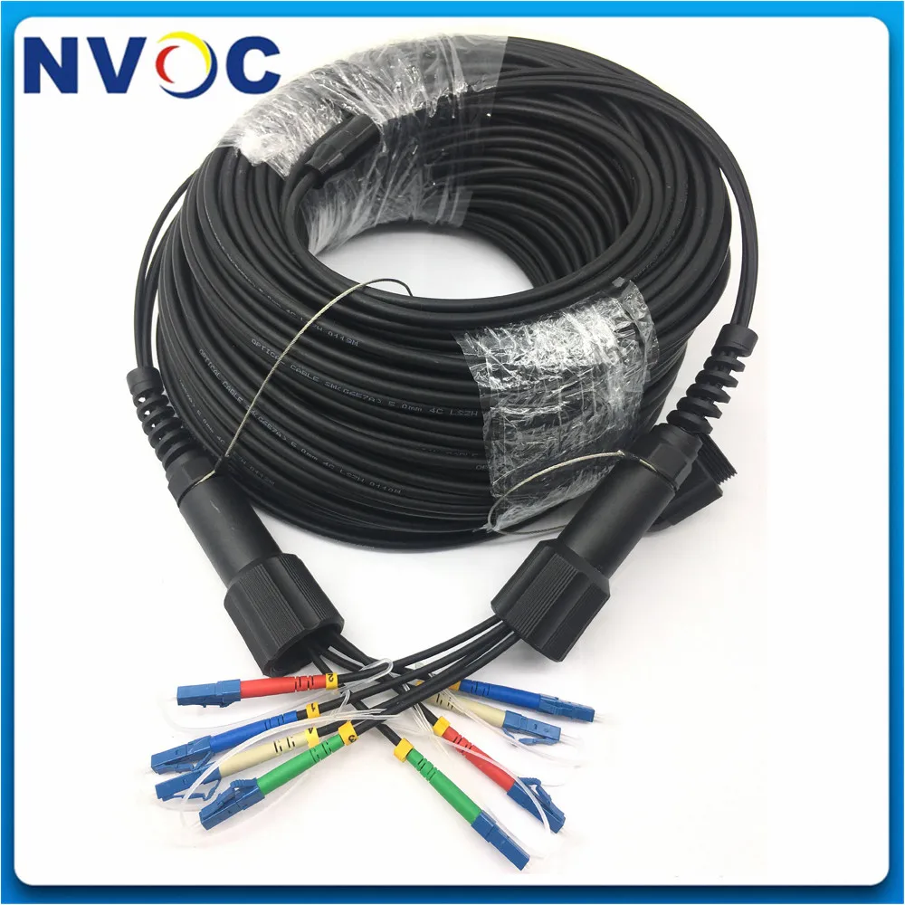 

SM,2C/6C,G657A1, ТПУ бронированный черный кабель, 4,8 мм, PDLC/UPC 6-жильный одномодовый волоконно-оптический патч-корд, 80 м/110 м Amored