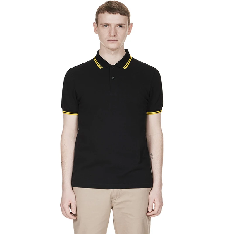 

Latest model Fred High Quality Perriinglys Brand 100% Cotton Short Sleeve Polo T-shirt Men summer Leisure business Ralph Polo
