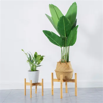 

TTLIFE Wooden Shelves Garden Planter Holder Bamboo Plant/Suppoert Stand Flower Pot Shelf Rack Display Outdoor Garden Trellis