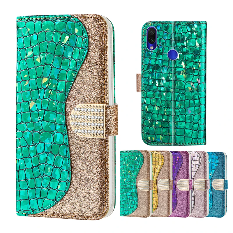 

Rhinestone Wallet Case For Redmi Note 7 Case Redmi Note 6 Glitter Diamond Leather Cover For Redmi 6 6A 5A Redmi 6 Pro A2 Lite