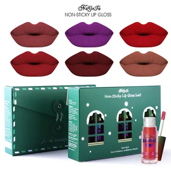 

Liquid Matte Lipstick Set 6pcs/Lot Beauty Glazed Lip Gloss Makeup Lipsticks Lip Kit Long Lasting Cosmetics Maquiagem for Gift