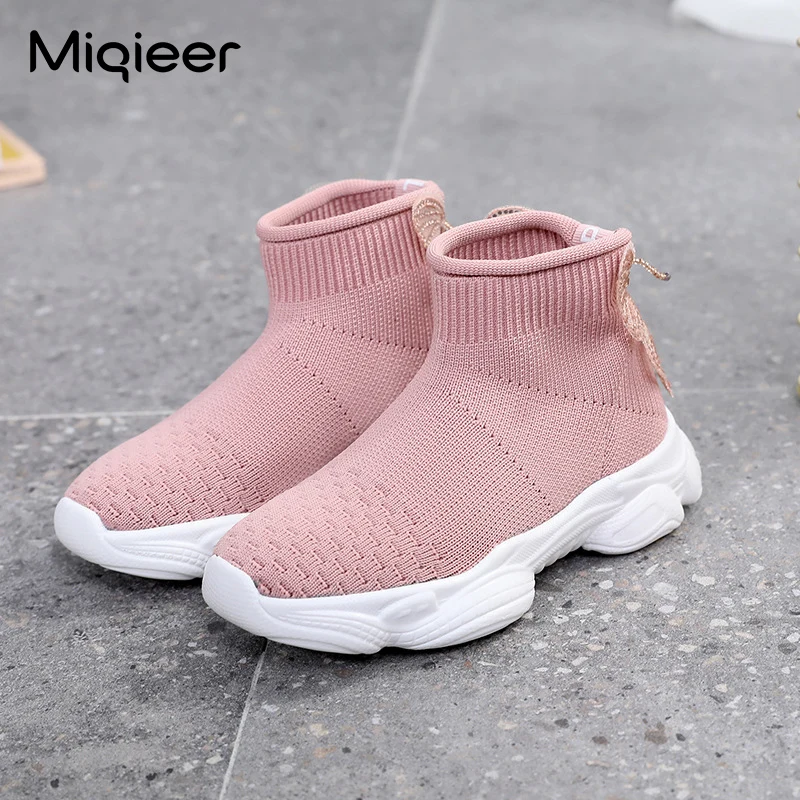 New Sock Boots Sports-Shoes Sneaker Children Soft-Bottom Girls Lightweight Baby Breathable Myw5eBQLLOA