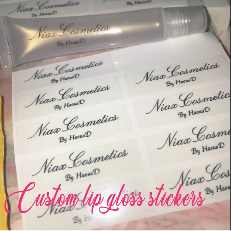 Custom lip gloss labels deals