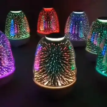

1 Pc Portable Rechargeable LED Color Change Colorful Night Lights Practical Wireless Stereo Speakers MP3 Player (Silver)