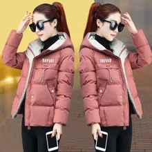 Winter Jacket Women Parkas Hooded Cotton Thick Down NEW Padded Parka Female Jacket Short Coat Slim Warm Outwear