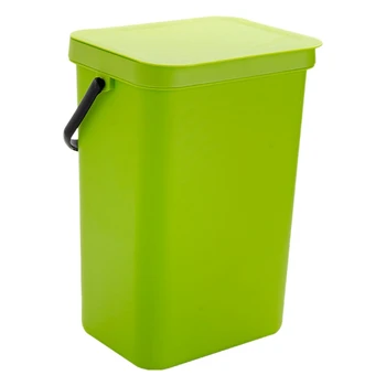 

Bathroom Wall Mounted Trash Can Kitchen Waste Bin Living Room Dustbin Toilet Trash Cans Bedroom Garbage Bucket-Green