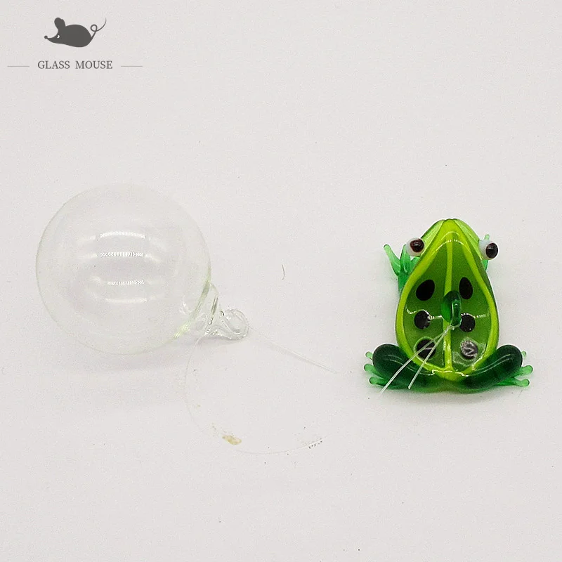 

Floating Glass Octopus sea horse Dolphin frog whales sea lions turtle shell Figurine Aquarium decor charm Pendant accessories