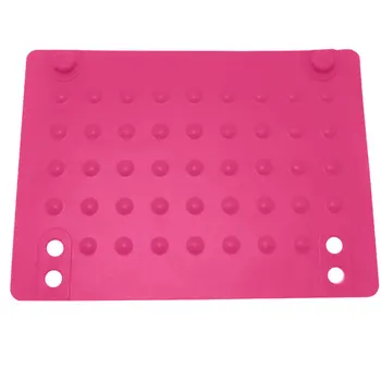 

Home Travel For Hair Straightener Storage Practical Snap Fastener Wave Point Heat Resistant Mat Salon Silicone Lightweight