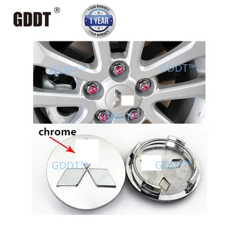 

3D Logo Wheel Center Caps for lancer asx rvr Emblem Rim Hub Covers for pajero Cap Badge for Montero 6cm diameter