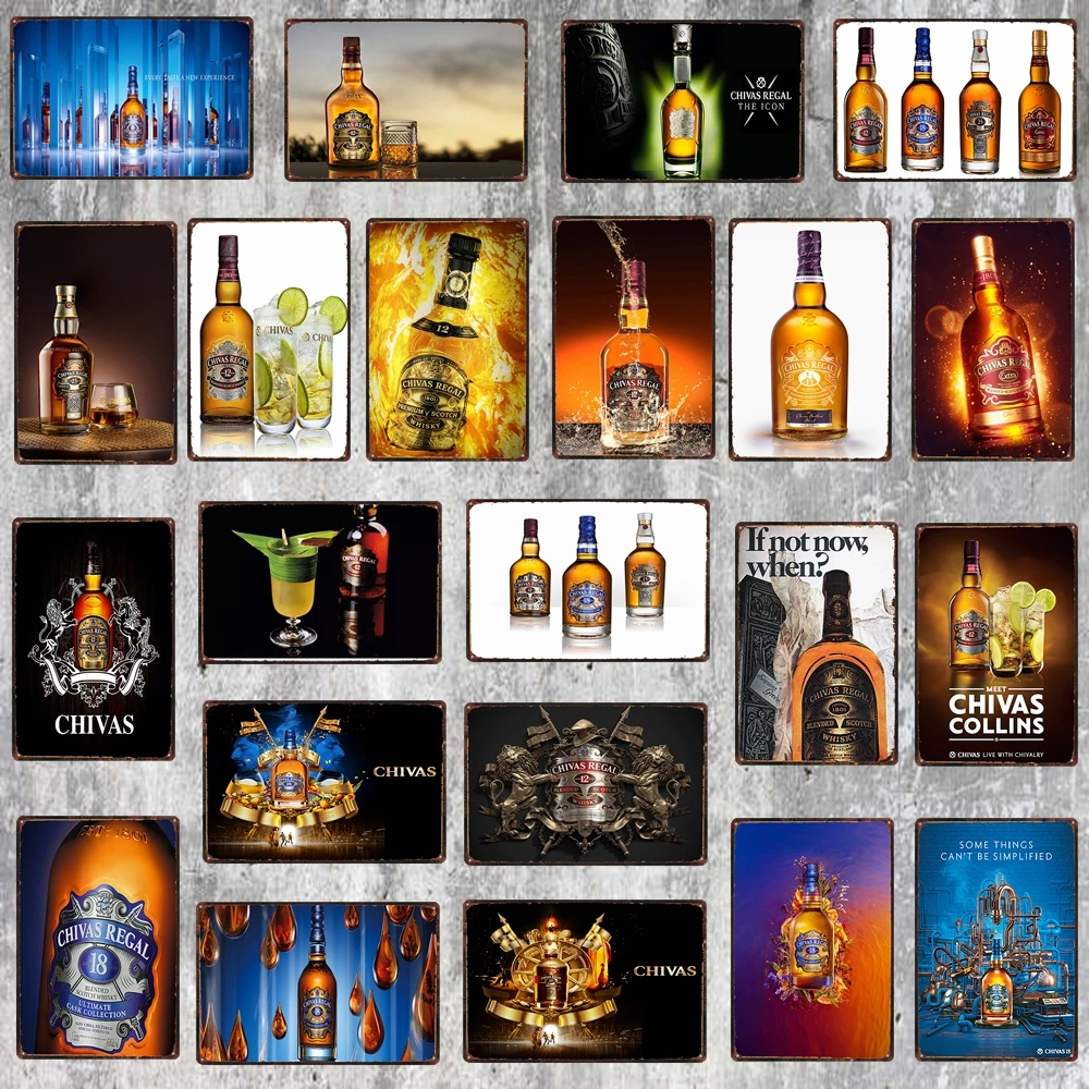 【YZFQ 】Wine Tin Sign Beer Vintage Metal Plate Poster Wall Cafe Bar Kitchen Restaurant Home Art Man Cave Decor DU-6917B | Дом и сад