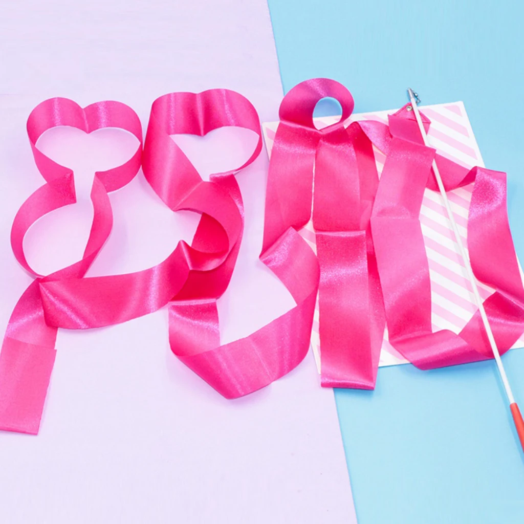 Dance Ribbons Streamers - 4Meters Unisex Kids' Gymnastics Ribbon Wands - Perfect
