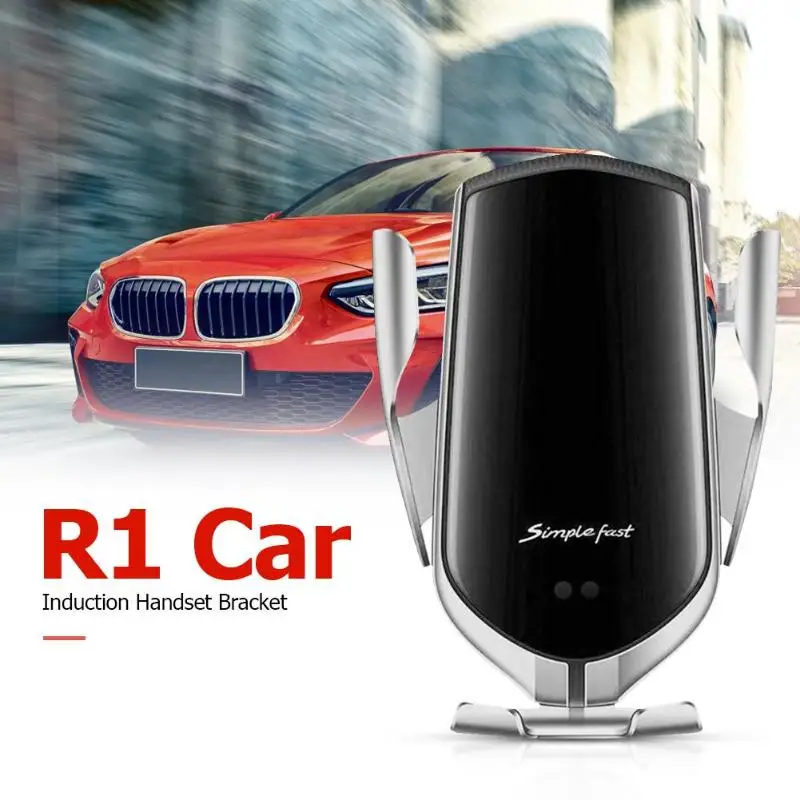R1 10W Qi Беспроводное Автомобильное зарядное устройство автоматическое зажимное