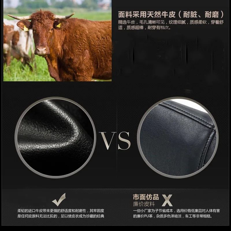 Haining мужское короткое кожаное пальто корейский стиль Молодежная полная зернистая кожа приталенная куртка Тонкий тип для весны и осени локомотив