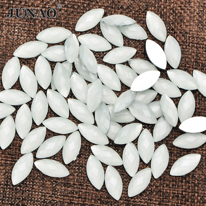 JUNAO 7*15mm ׿    Flatback         ũŻ Strass Flatback   