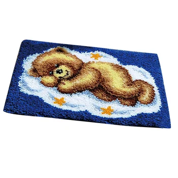 

DIY Bear Latch Hook Kits With Basic Tool And Instruction For Rug Making