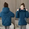 GRELLER Women Winter Jacket Slim Parkas Patchwork Thicken Warm Coat Hooded Female Down Cotton-padded Short Winter Jacket Coat ► Photo 2/6