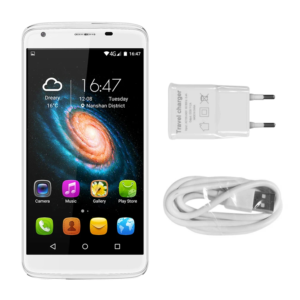 DINGDING Heat8 4G 5.5 Inch 720*1280 HD Touch Screen Display Smart Phone Quad Core 2GB + 16GB Phone For Android