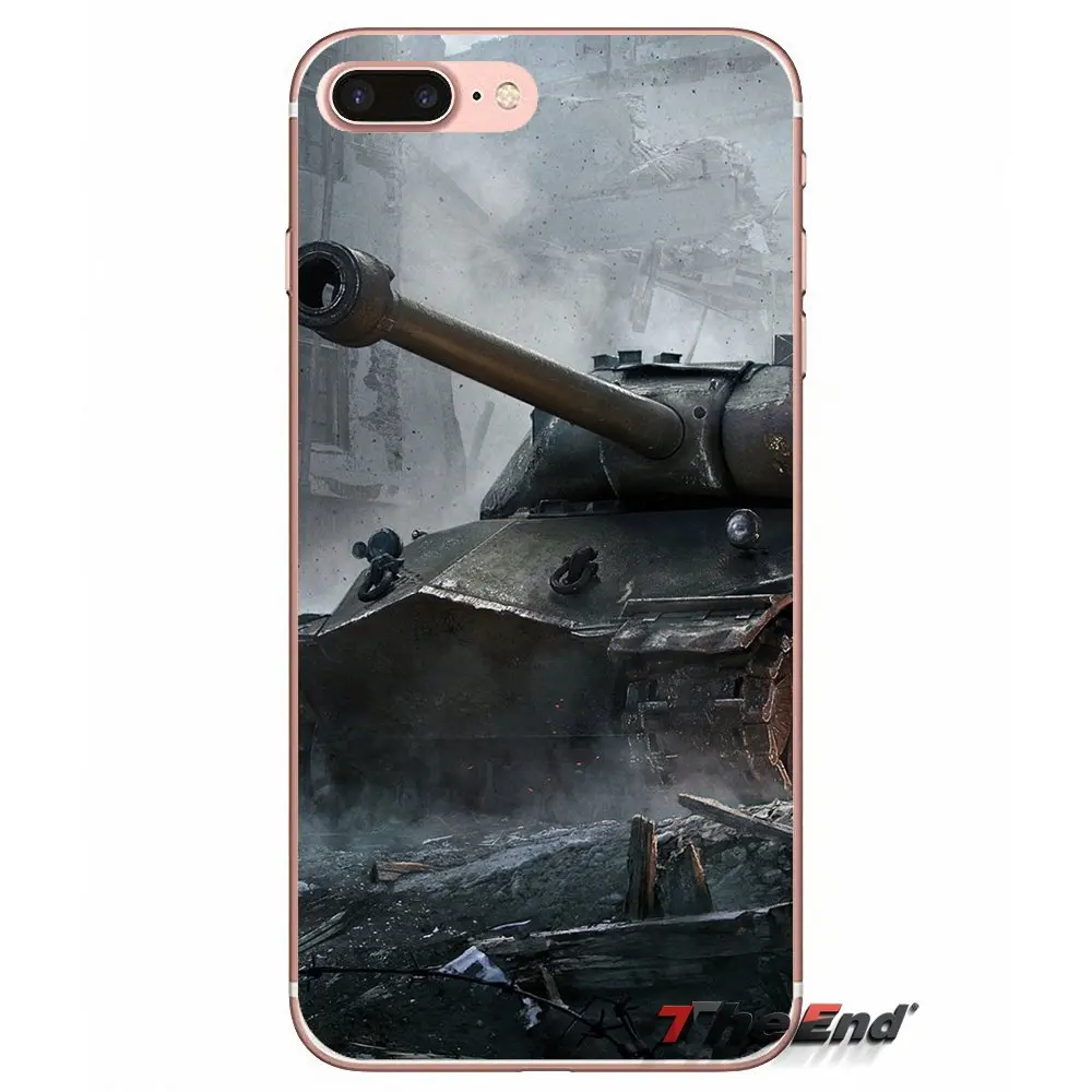 Танки огня мягкий силиконовый из ТПУ чехол для телефона Apple IPhone X 4 4S 5 5S SE 5C 6 S 7 8plus