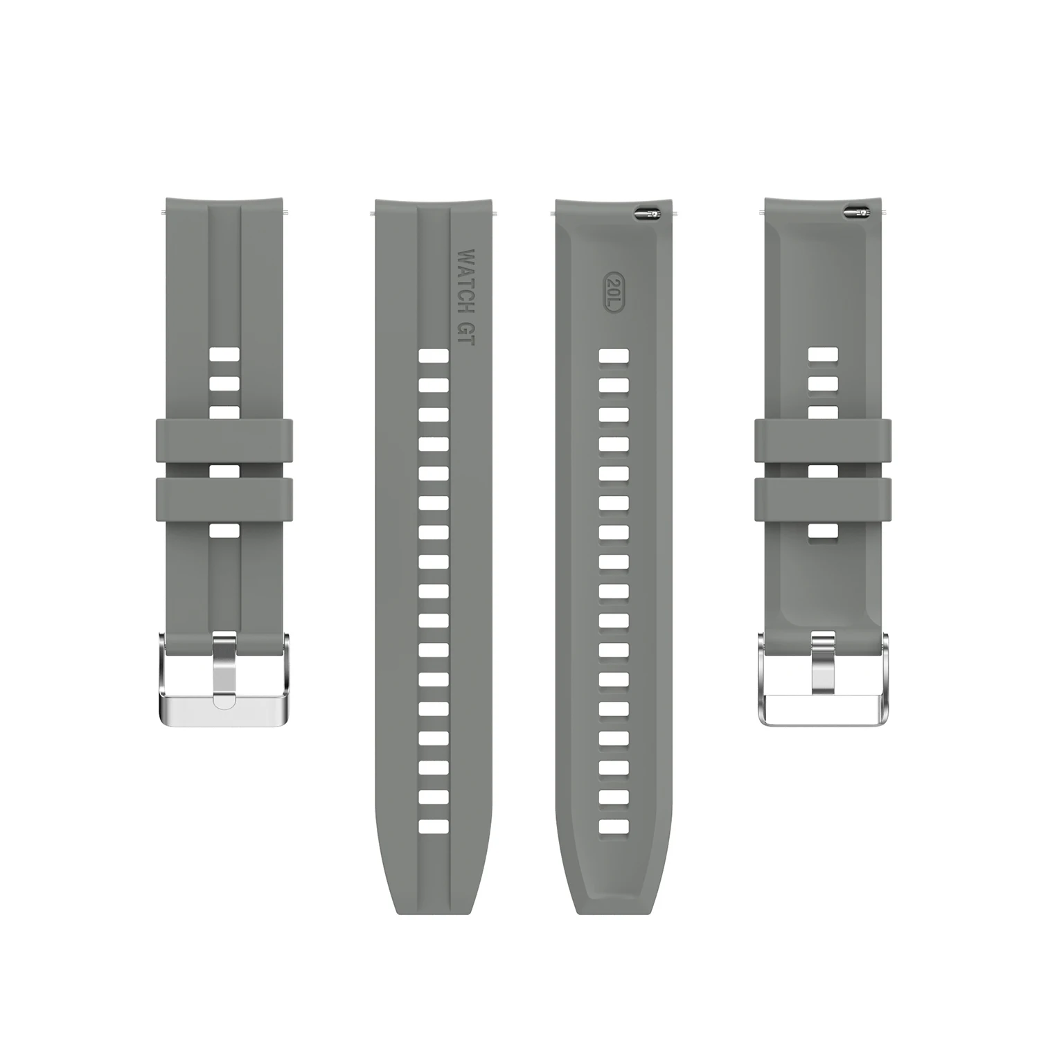 Silicone Smartwatch Band, 22mm Replacement Strap, Multiple Colors