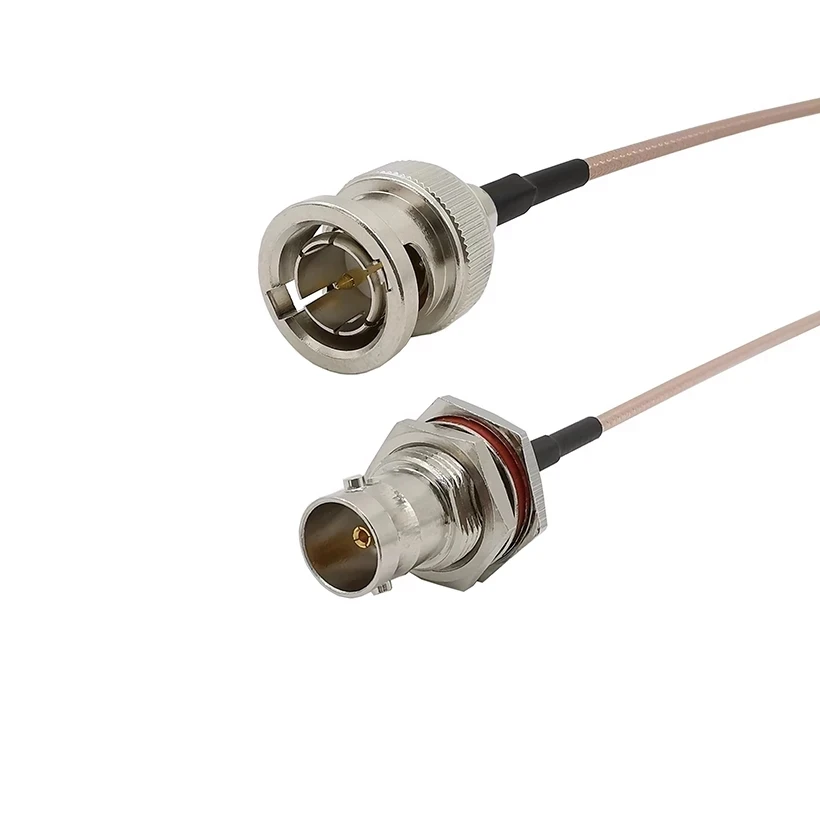 RG179 Cable BNC Male to Female Bulkhead 75 Ohm Connector 30/20/15CM HD SDI Transfer RF Video Signals Pigtail Coax Cord | Обустройство