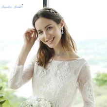 Великолепные серебряные стразы высокого качества, экологически медная цепочка-коготь, Ожерелье 37 см, круг с 23 см задней подвеской, ожерелье