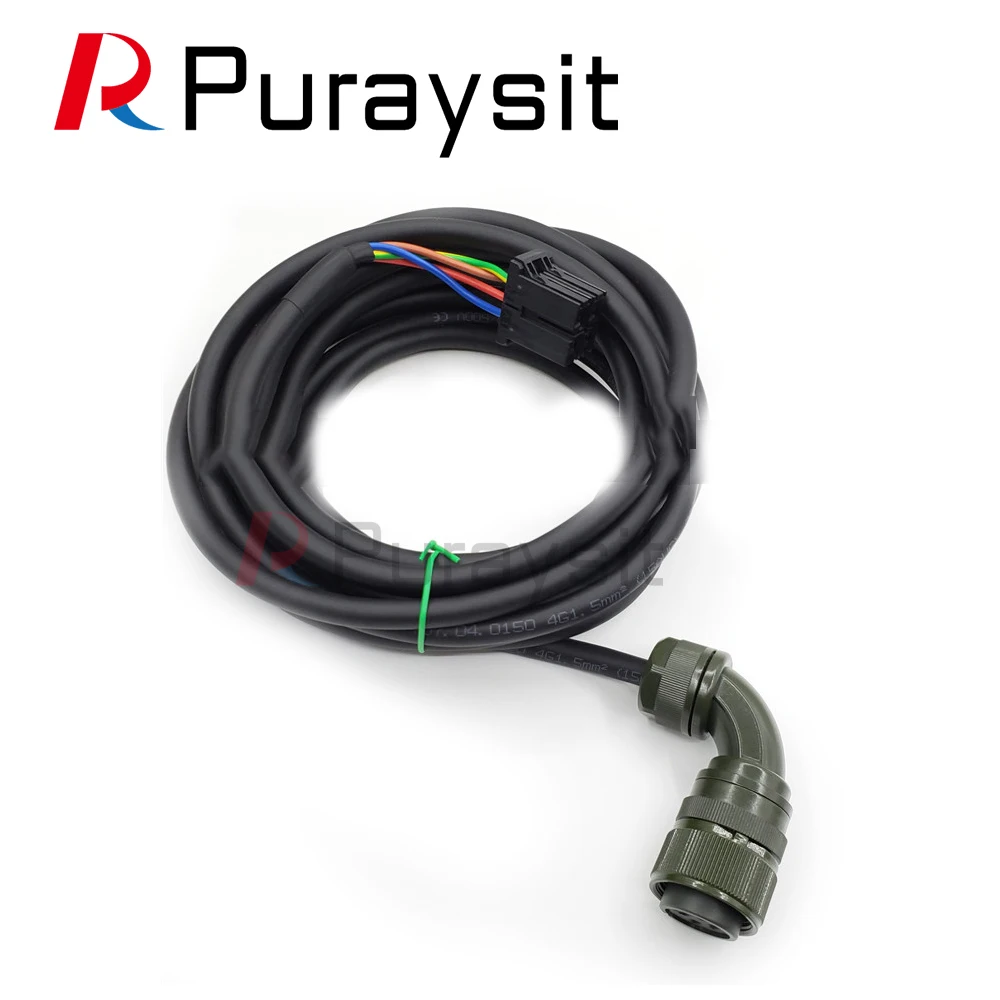 Puraysit 서보 모터 전원 케이블 F06B-0001-K008 F06B-0001-K012 Fanuc용 3M 5M 8M 10M