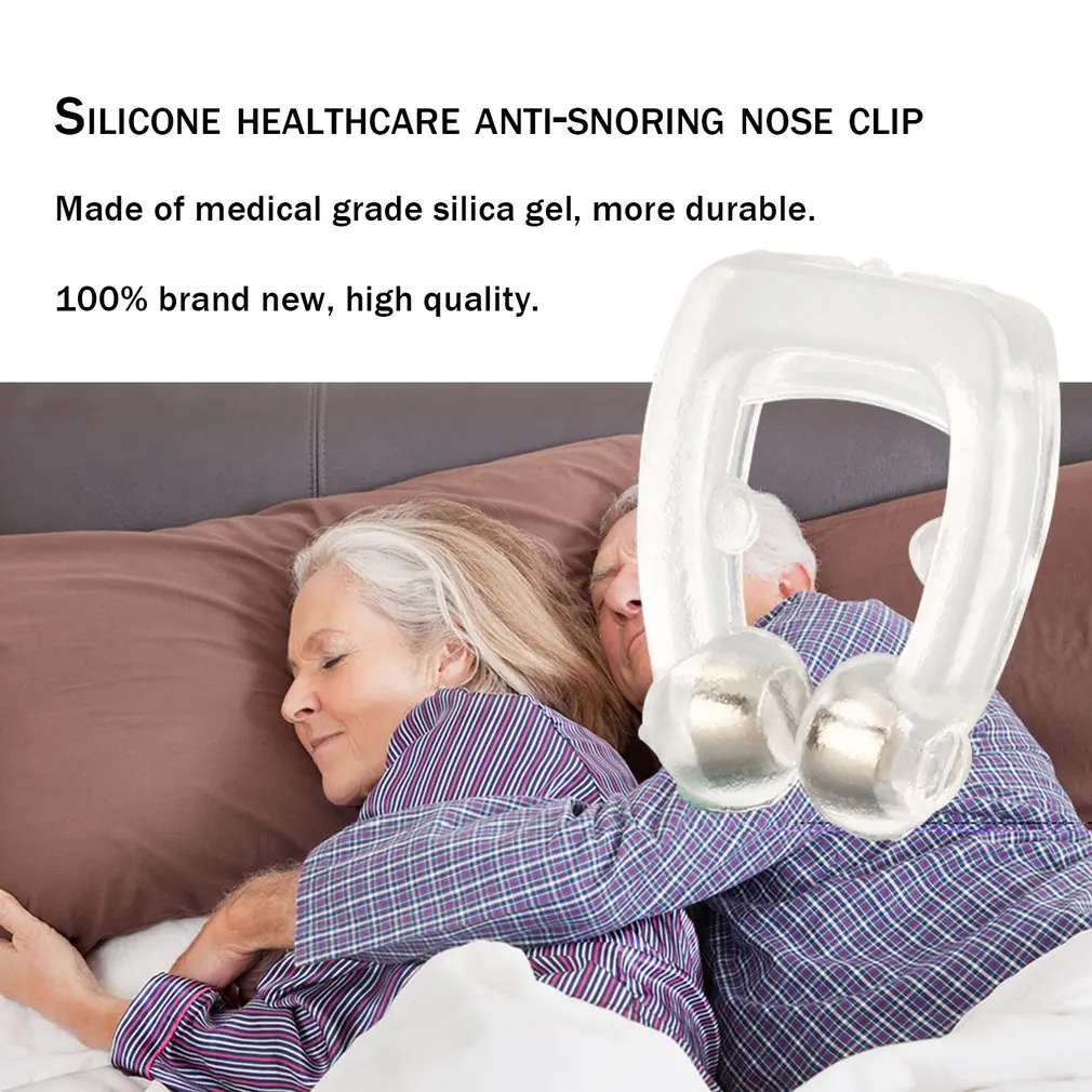 1pcs Silicone Body Health Care Anti Snore Nose Clip Night Sleeping Anti Snoring Clip For Stopping Snoring