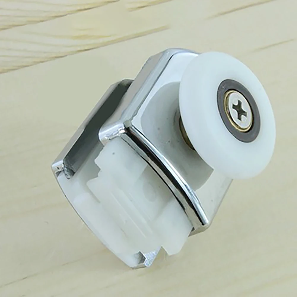 2PCS Shower Roller Durable Home Bathroom WHeel Smooth Slide Sturdy Low Noise DIY Top Bottom Door Hardware Practical Accessories