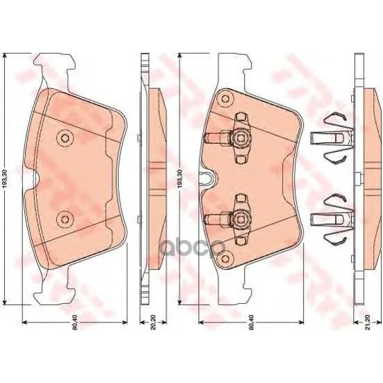 Колодки Передние Mercedes X164 Gdb1797 TRW/Lucas арт. GDB1797