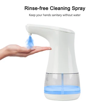 

Automatic Spray Type Soap Dispenser Touchless Alcohol Sanitizer Disinfectant Dispensers with IR Sensor Two-level Adjustment