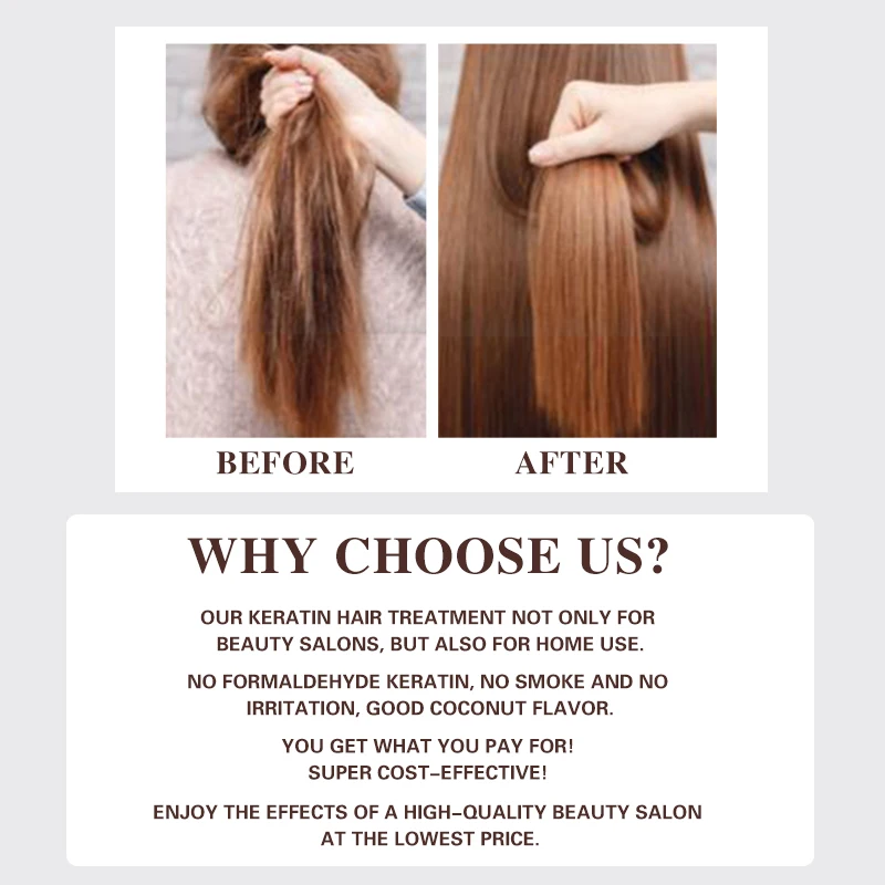 300ML Nice Smelling Keratin Treatment Without Formalin Straighten Damaged Frizzy Hair 300ML Nice Smelling Keratin Treatment Without Formalin Straighten Damaged Frizzy Hair