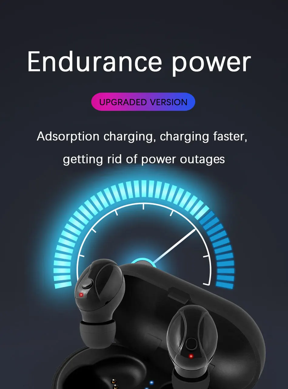 TWS V5.0 Bluetooth наушники спортивные беспроводные наушники гарнитура Bluetooth стерео двойная гарнитура для iPhone всех смартфонов