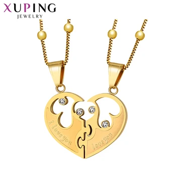 

Xuping Fashion Simple Romantic Lovers Shape Pendant Colorful Stainless Steel Jewelry for Sweet Little Fresh M105.4-30443