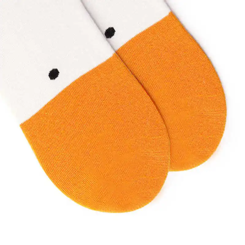 1 пара забавных носков повседневные хлопковые носки унисекс с изображением животных гуся