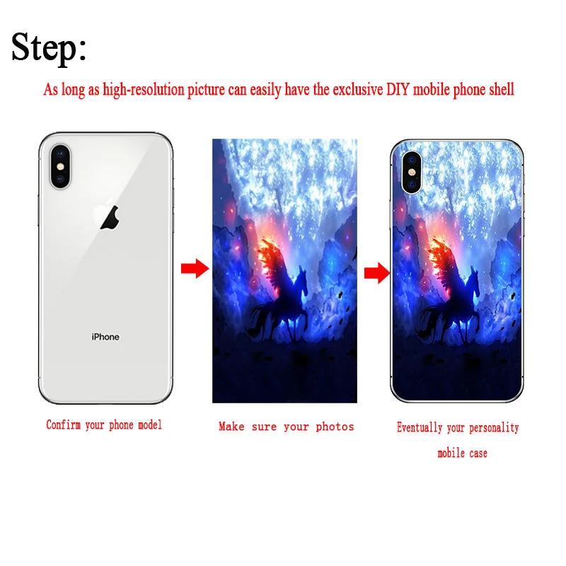 Мягкий силиконовый чехол для телефона из ТПУ с индивидуальным фото iPhone 5 5S SE 6 plus 7 8